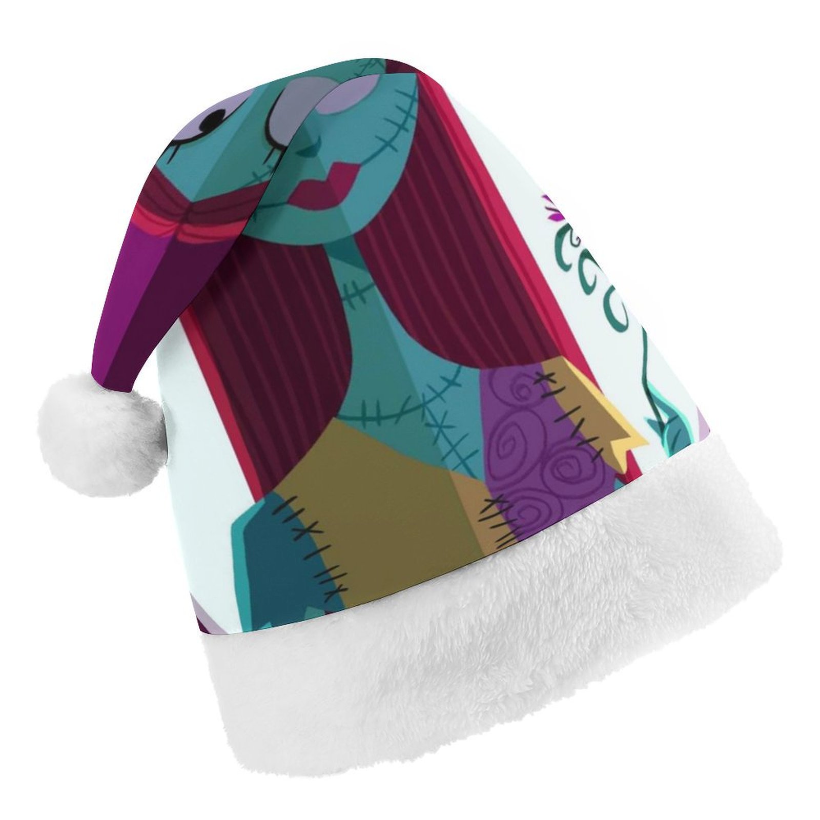 Sally The Nightmare Before Christmas Christmas Hat for Adult And Kids Xmas Decor Ornaments Christmas New Year Festive Holiday Party Supplies Plush Santa Claus Hats